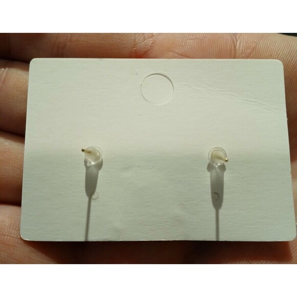 Sparkling Shiny Cubic Zirconia Snowflake Design Stud Earrings Costume Jewelry - Picture 8 of 8